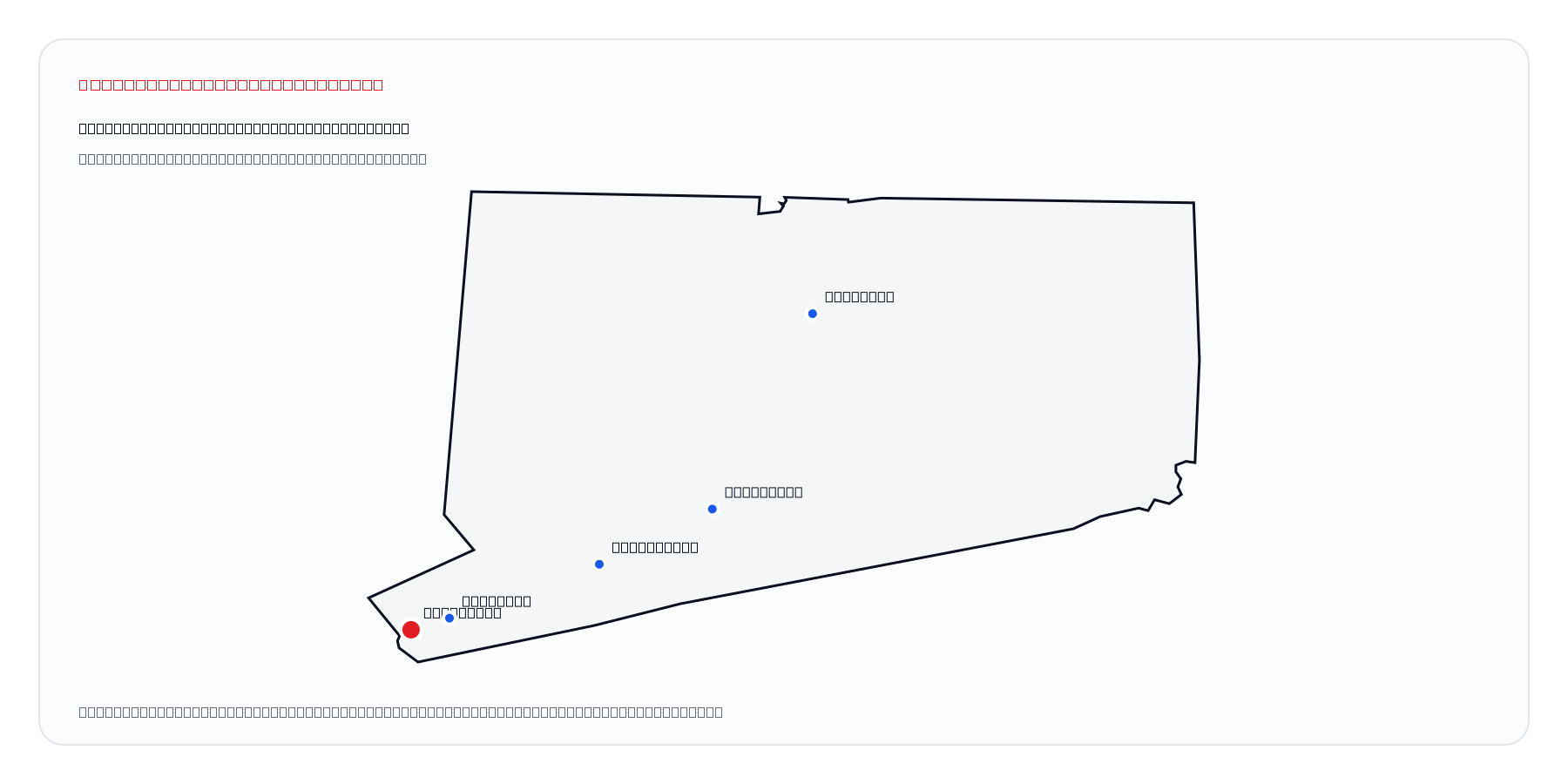 Greenwich, Connecticut market coverage map