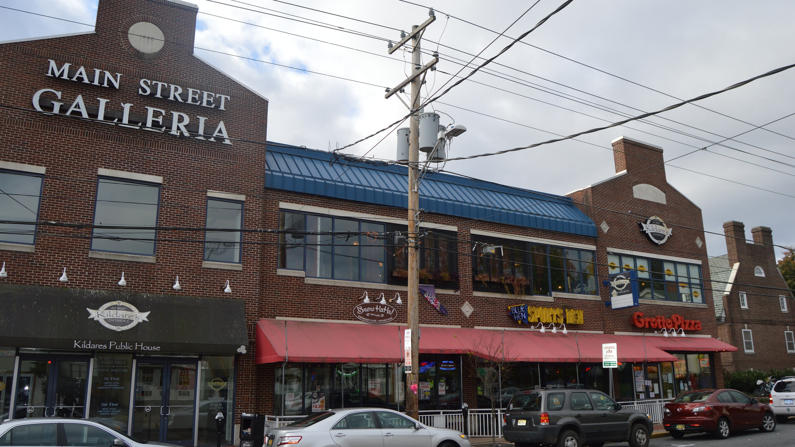Newark, Delaware skyline and business district