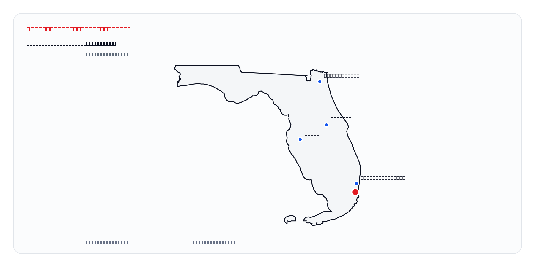 Miami, Florida market coverage map