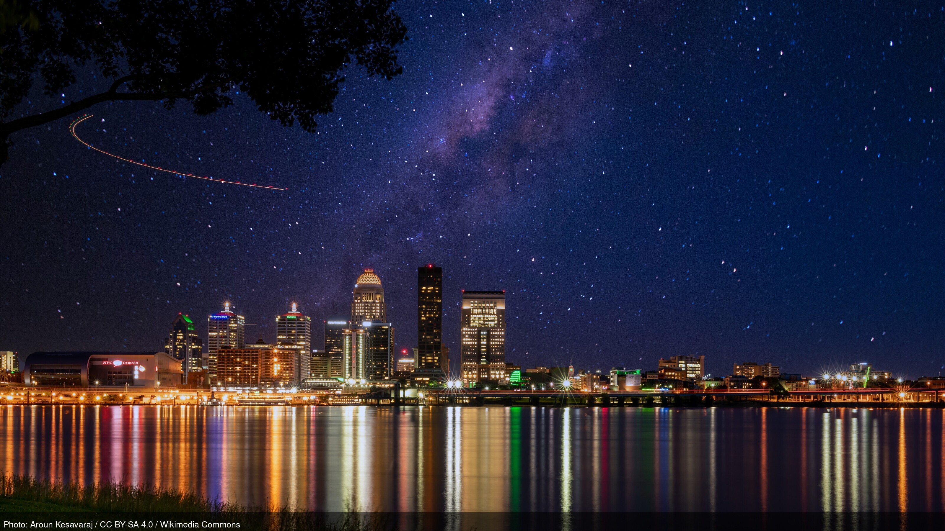Louisville, Kentucky skyline and business district