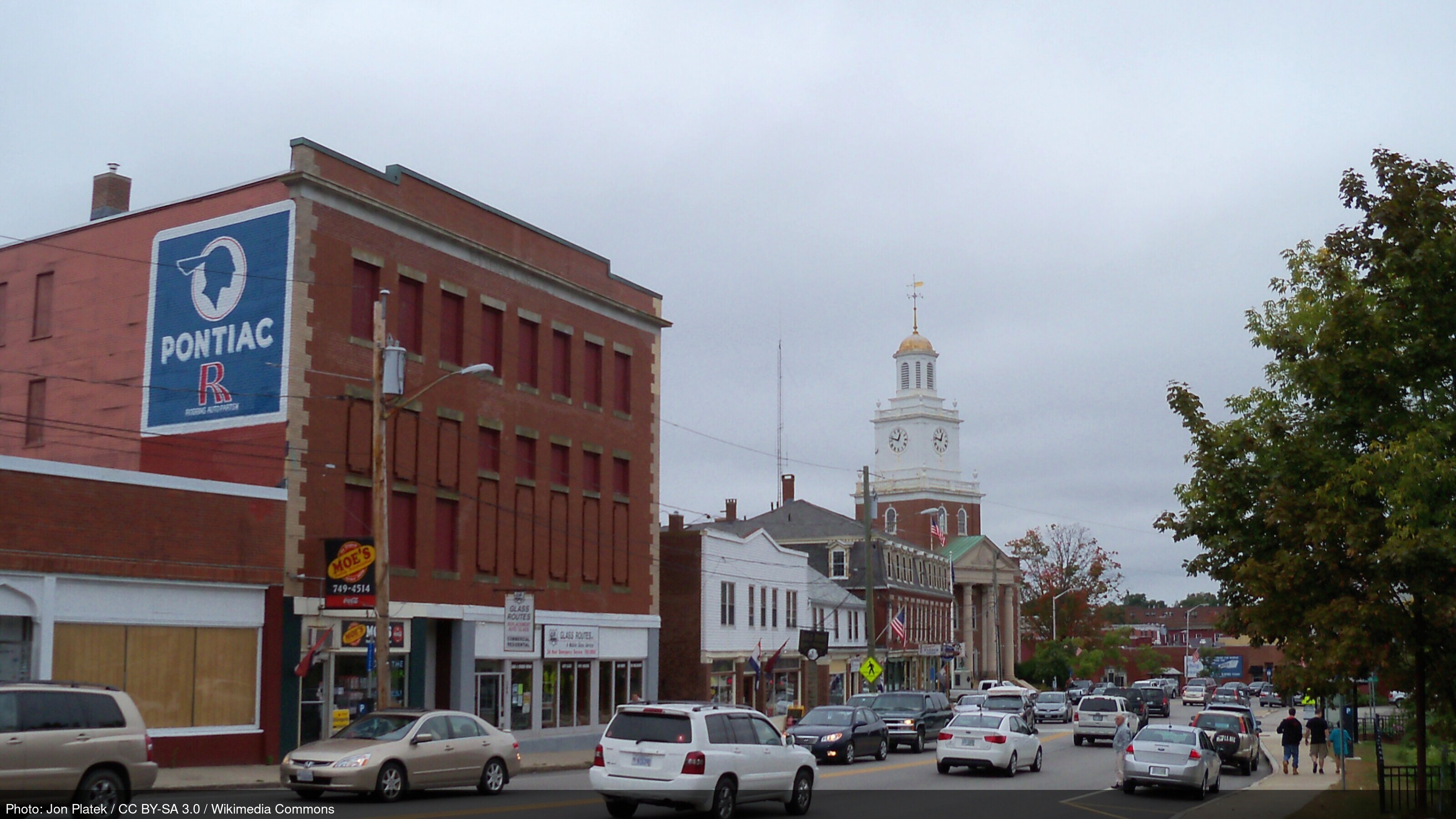 Dover, New Hampshire skyline and business district