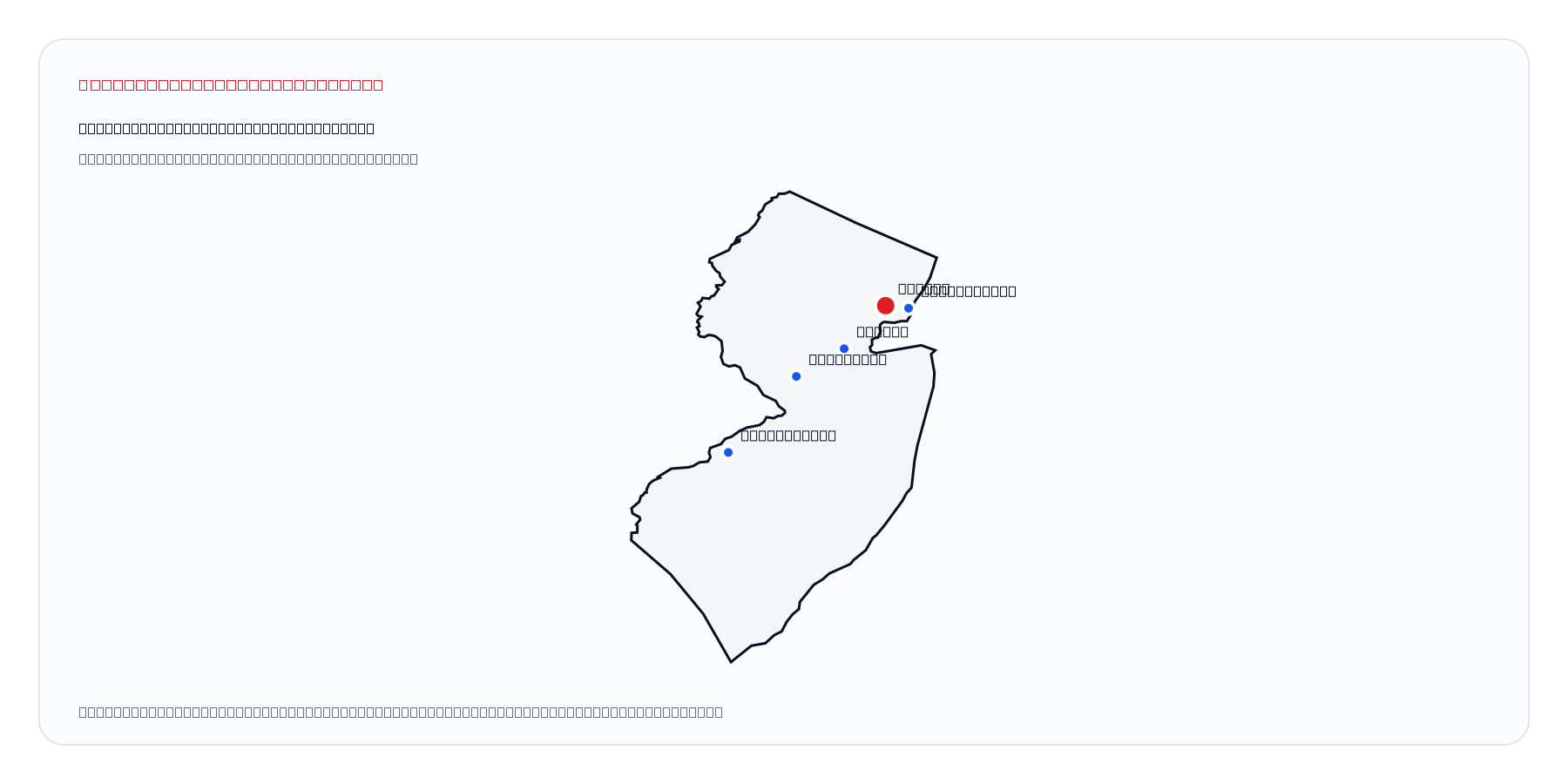 Newark, New Jersey market coverage map