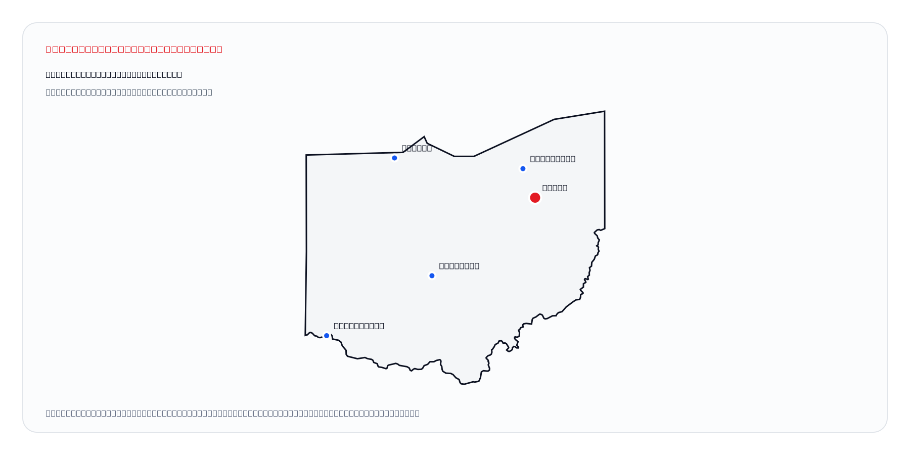 Akron, Ohio market coverage map