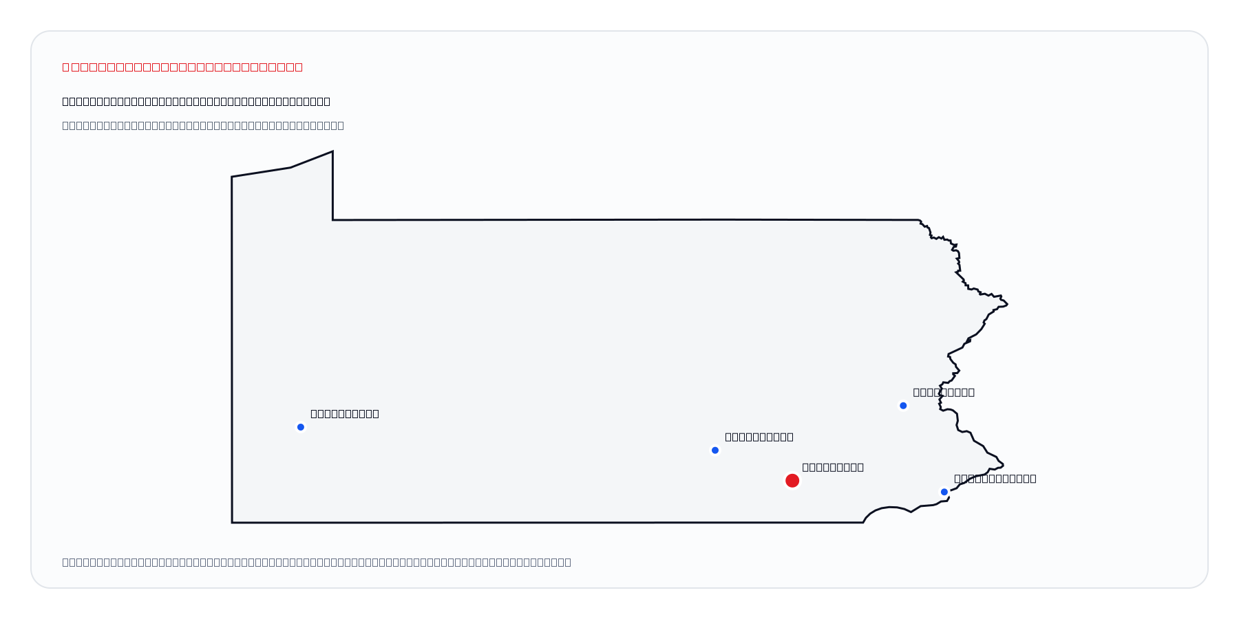 Lancaster, Pennsylvania market coverage map