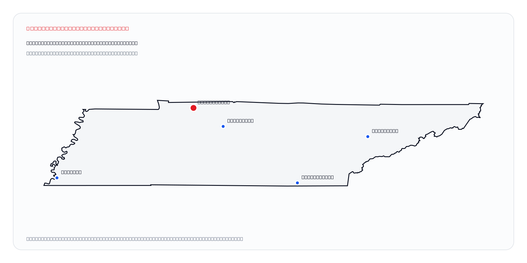 Clarksville, Tennessee market coverage map