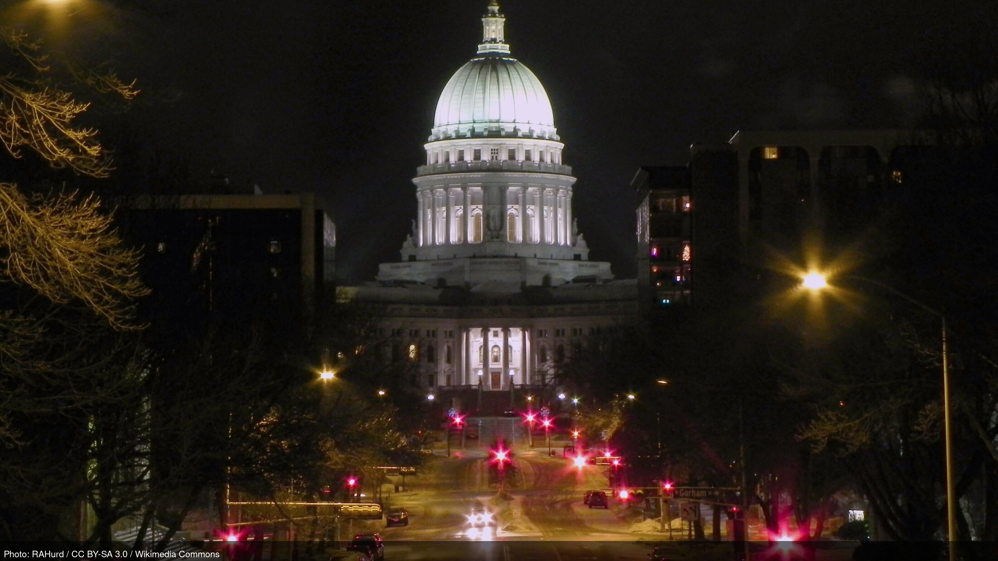 Madison, Wisconsin skyline and business district