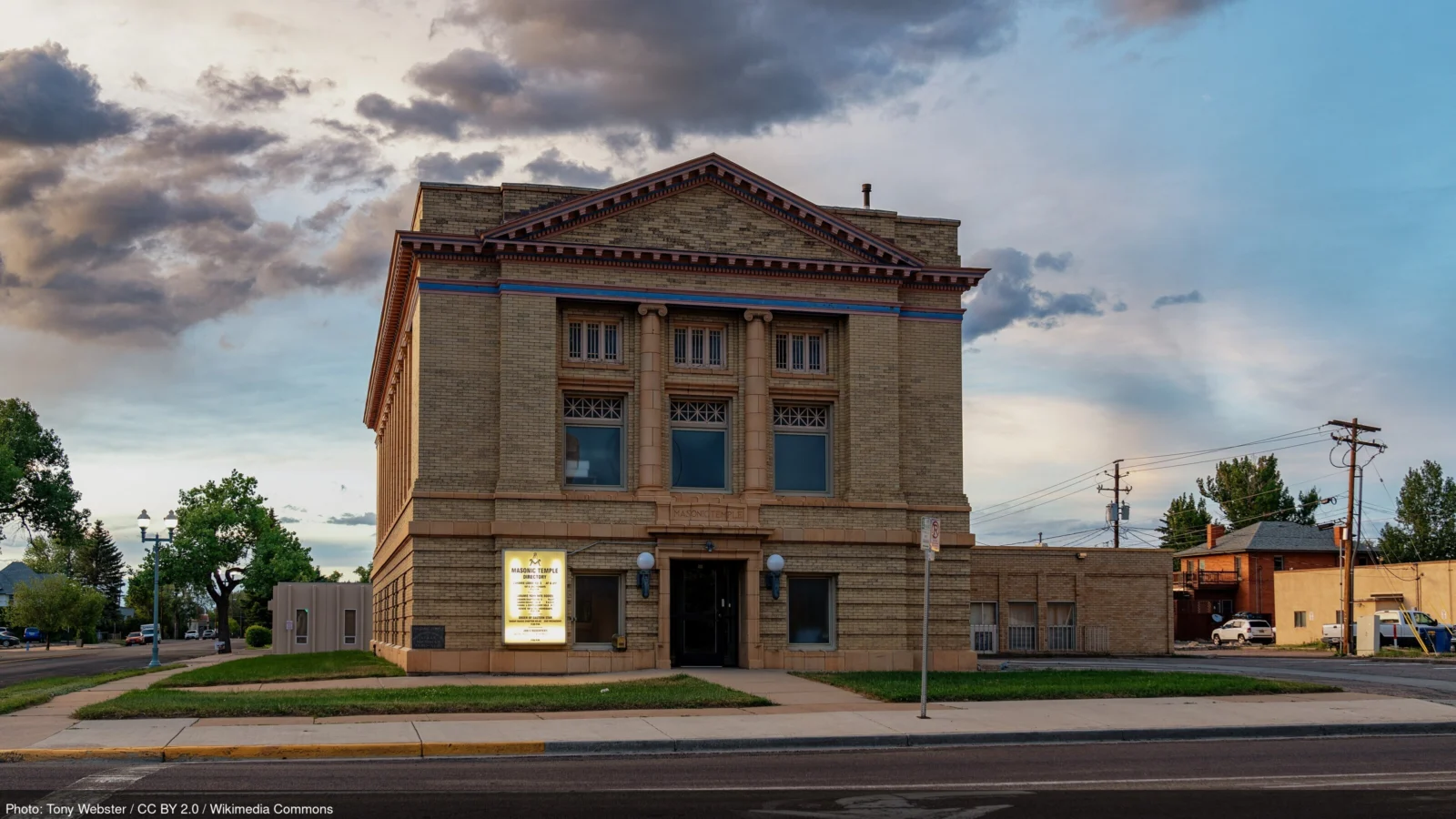 Laramie, Wyoming skyline and business district