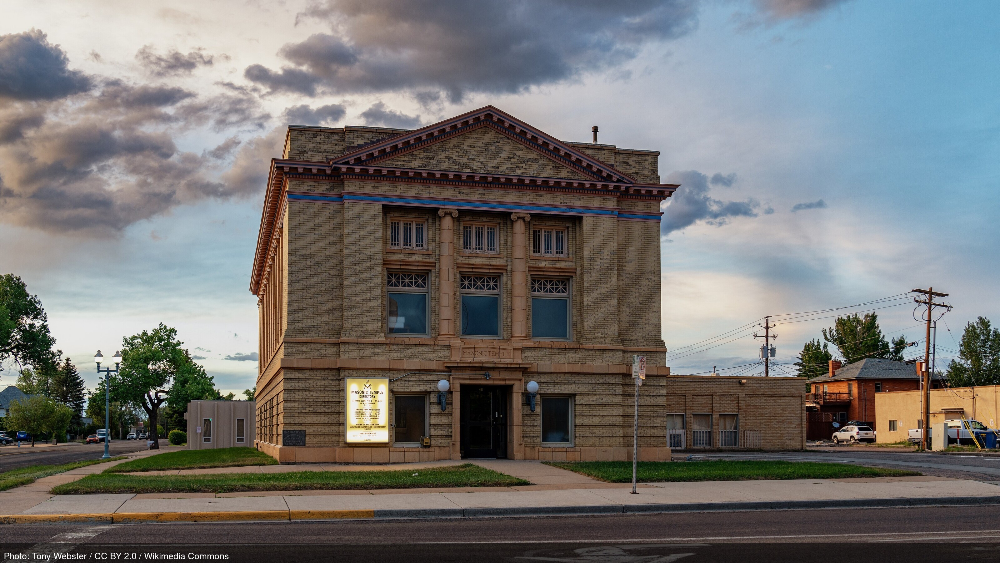 Laramie, Wyoming skyline and business district