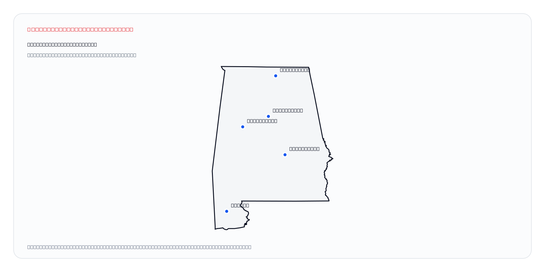 Alabama market coverage map