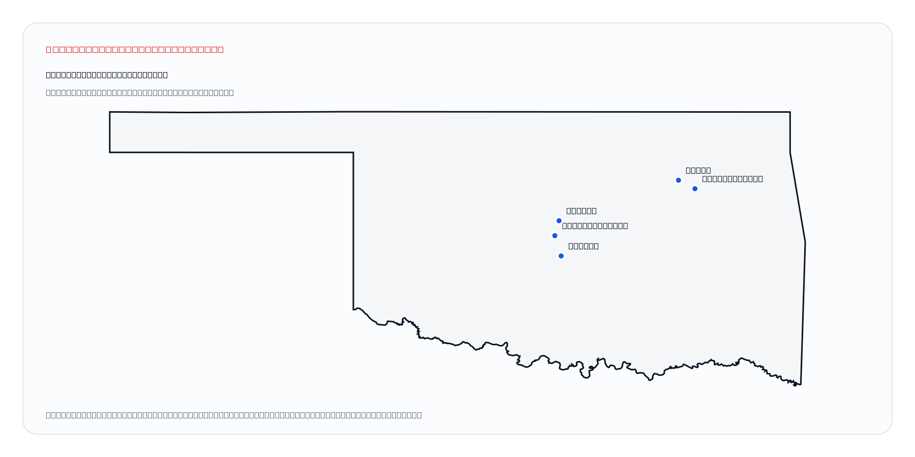 Oklahoma market coverage map