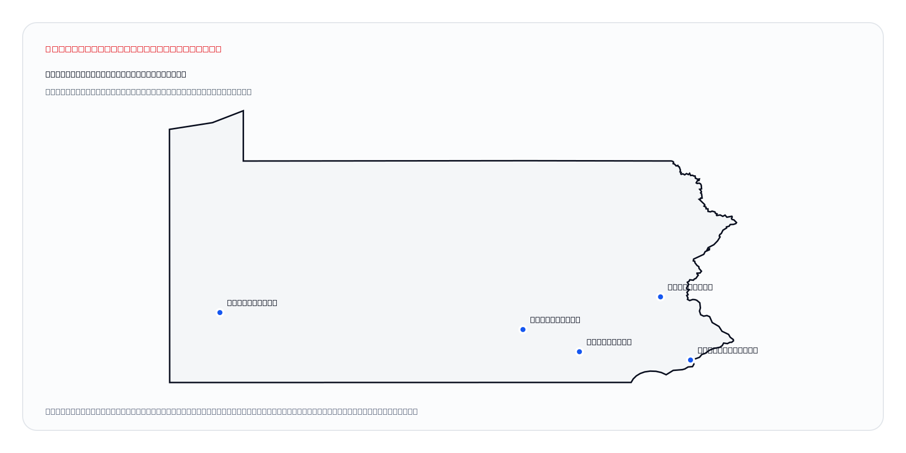 Pennsylvania market coverage map