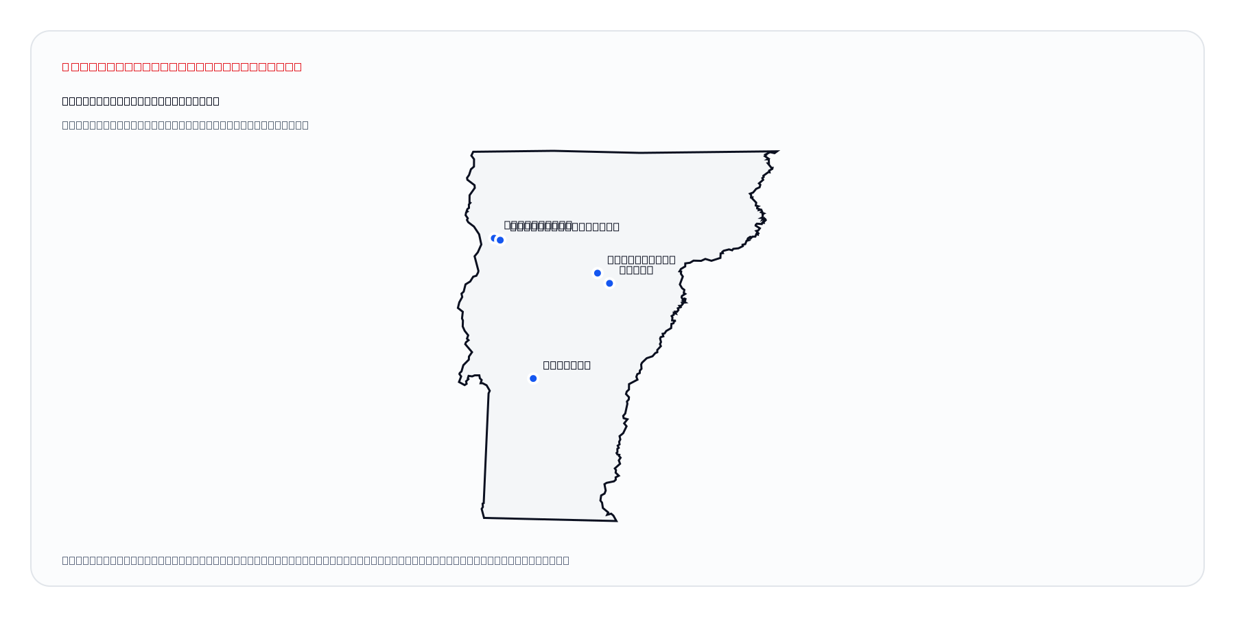 Vermont market coverage map