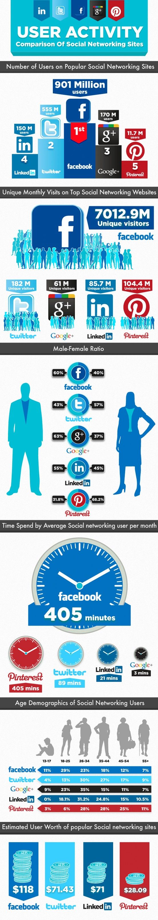 Social Media Stats INfographic