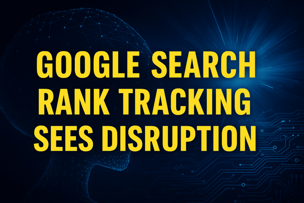 google rank tracking broken