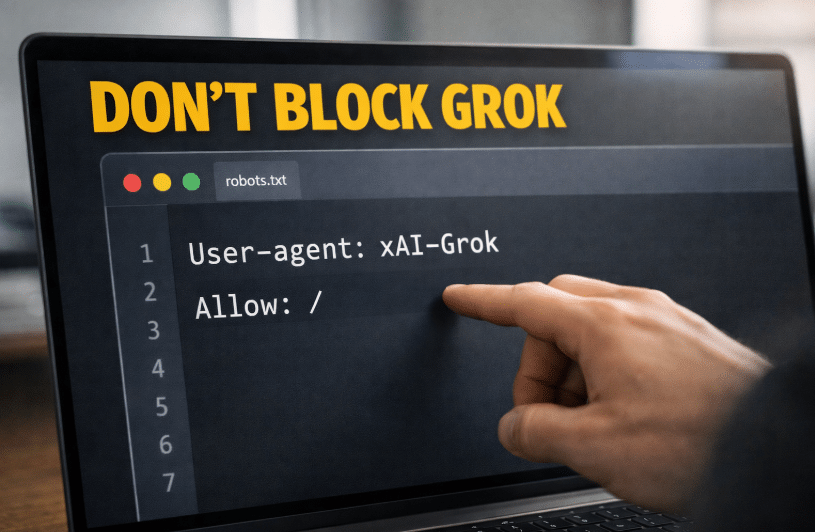 how to rank in Grok dont block grok bot