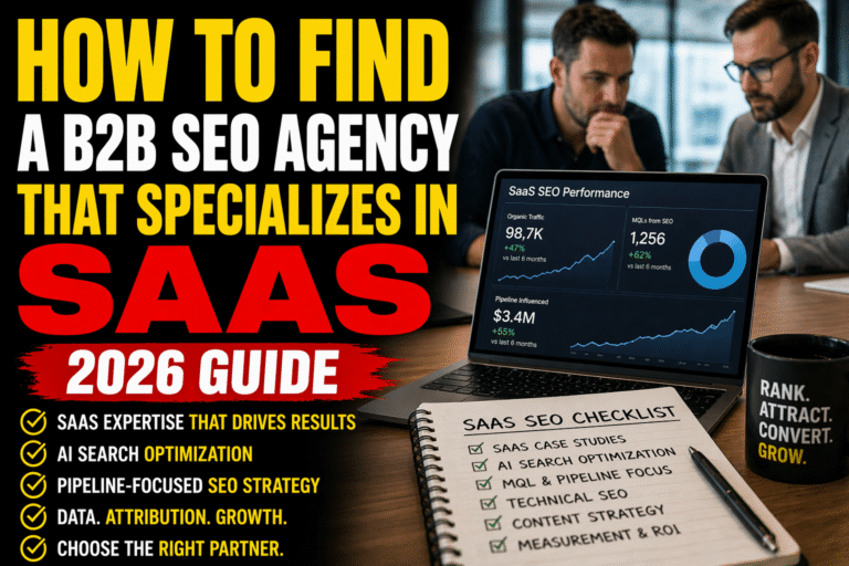 How to Find a B2B SEO Agency That Specializes in SaaS (2026 Guide)