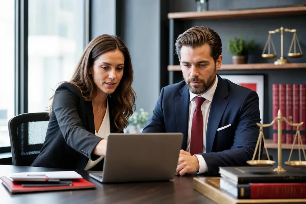 personal injury law firms SEO ROI: an analytics attribution flow of connected steps on