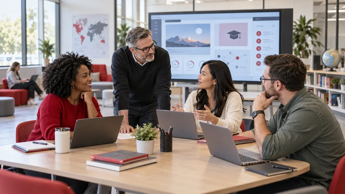 Educators and technology leaders evaluating a learning platform