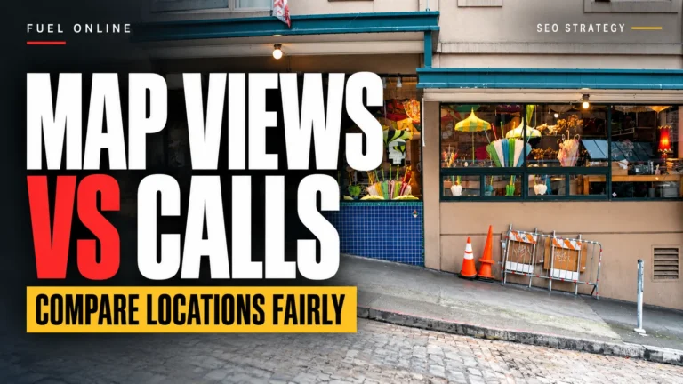 Map Views vs Calls — Compare Locations Fairly