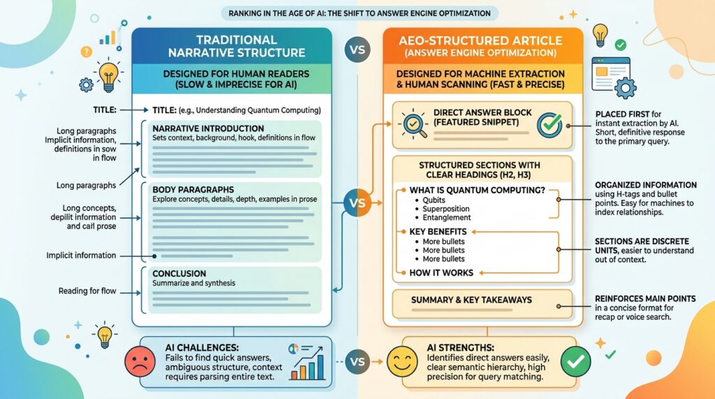 How to Rank in Claude: The Complete AEO and AI Search Optimization Guide 2 AEO-structured article