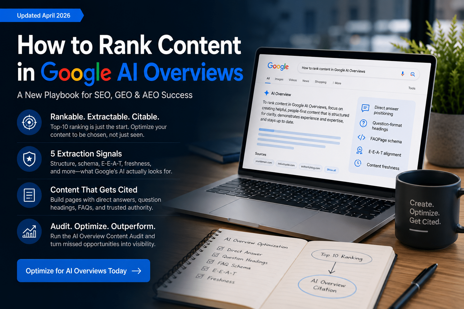 How to Rank Content in Google AI Overviews: The Complete 2026 Guide