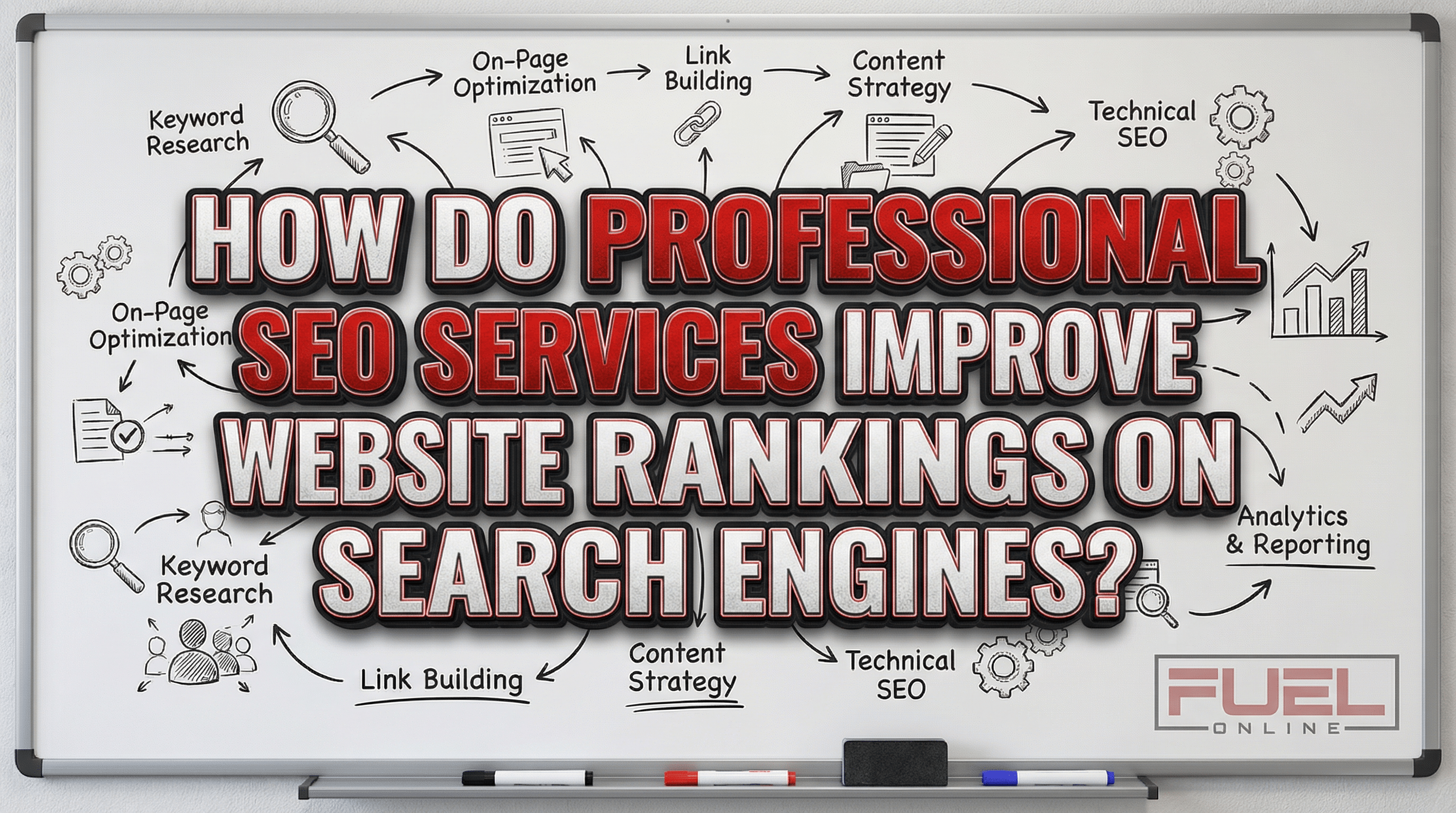 How do professional SEO services improve website rankings on search engines