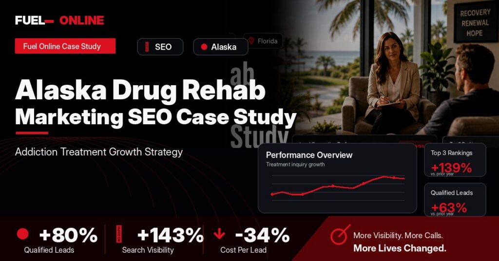 Alaska Drug Rehab SEO Case Study case study visual