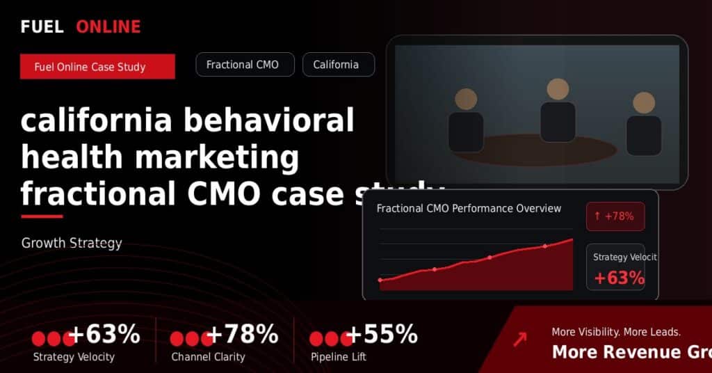 California Behavioral Health Marketing Fractional CMO Case Study case study visual