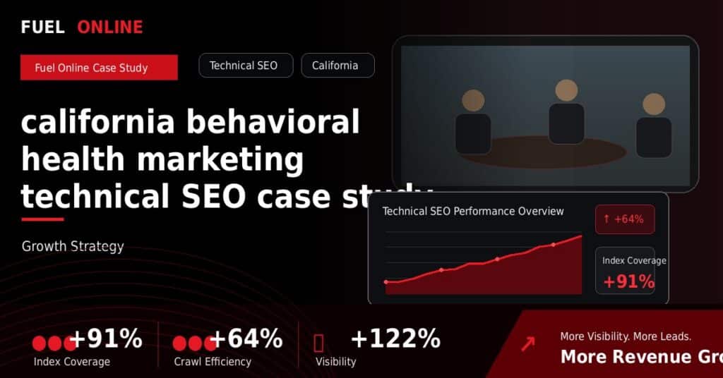 California Behavioral Health Technical SEO Case Study case study visual