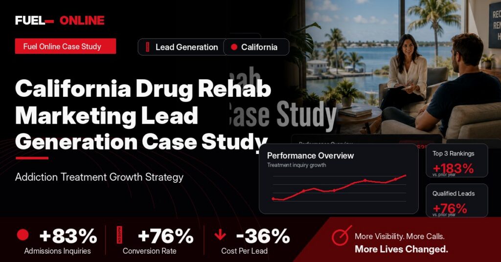 California Drug Rehab Lead Generation Case Study case study visual