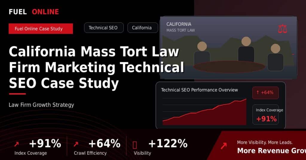 California Mass Tort Law Firm Technical SEO Case Study case study visual