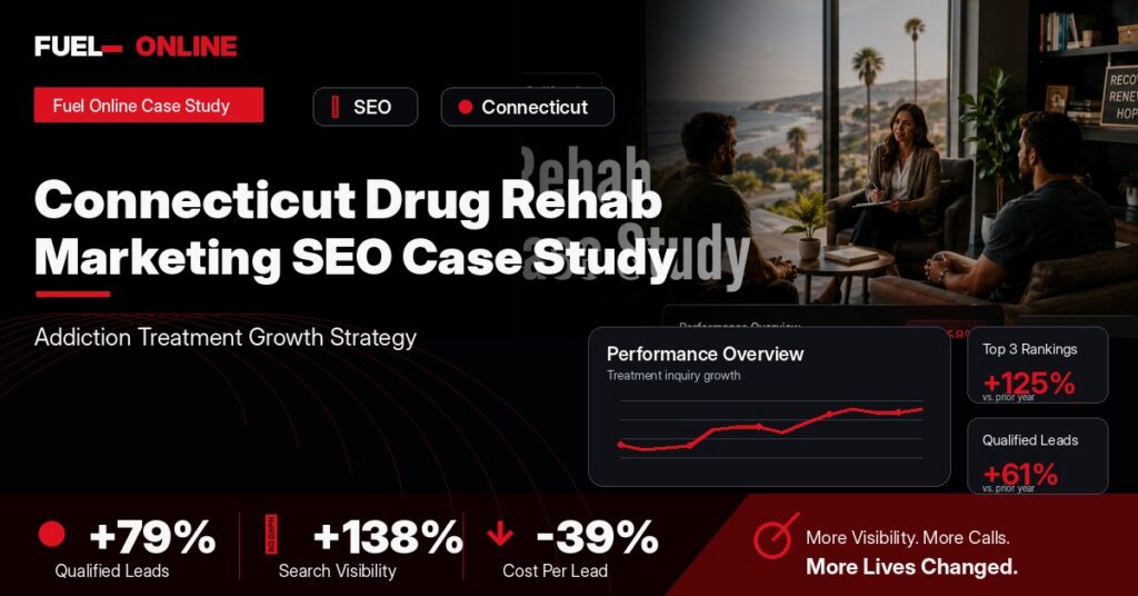 Connecticut Drug Rehab SEO Case Study case study visual