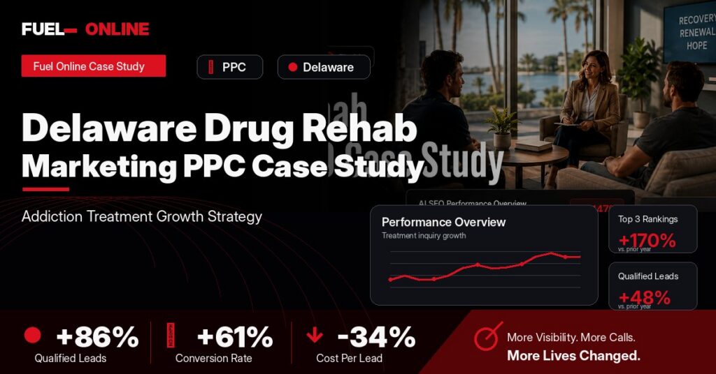 Delaware Drug Rehab PPC Case Study case study visual