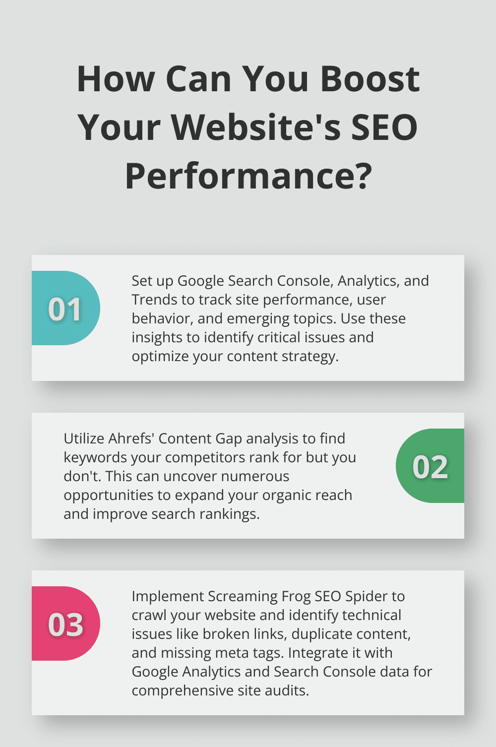 Infographic: How Can You Boost Your Website's SEO Performance? - good seo tools