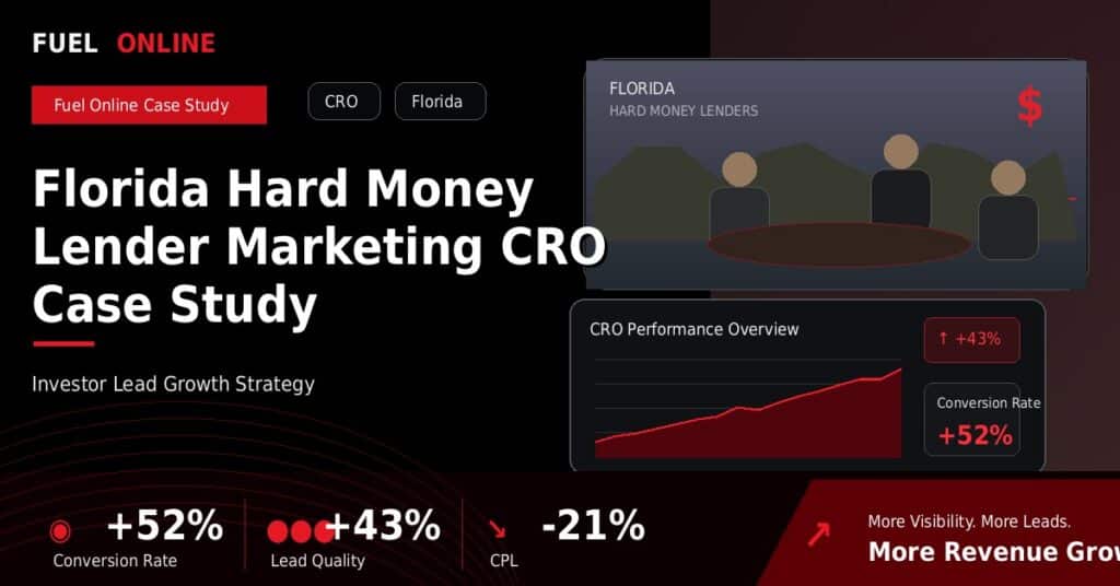 Florida Hard Money Lender CRO Case Study case study visual