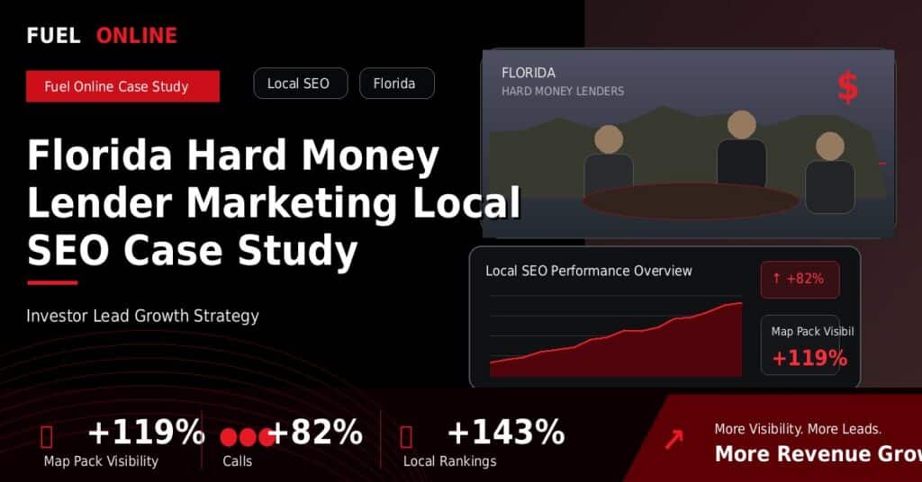 Florida Hard Money Lender Local SEO Case Study case study visual