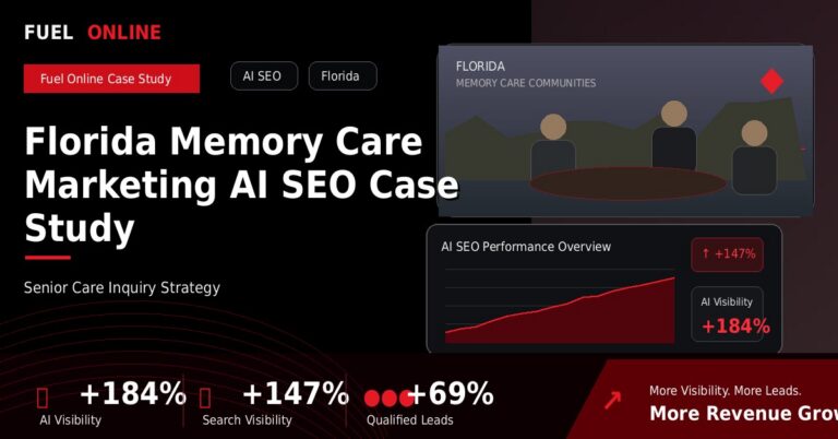 Nursing Homes and Skilled Nursing Facilities AI SEO Agency 3 Florida Memory Care AI SEO Case Study