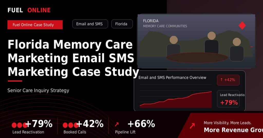 Florida Memory Care Marketing Email SMS Marketing Case Study case study visual