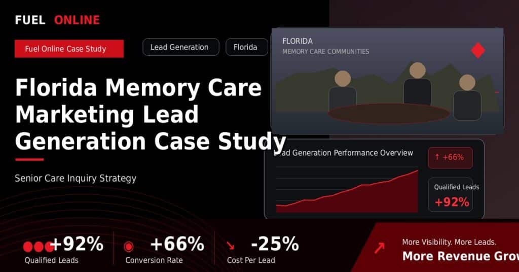 Florida Memory Care Lead Generation Case Study case study visual