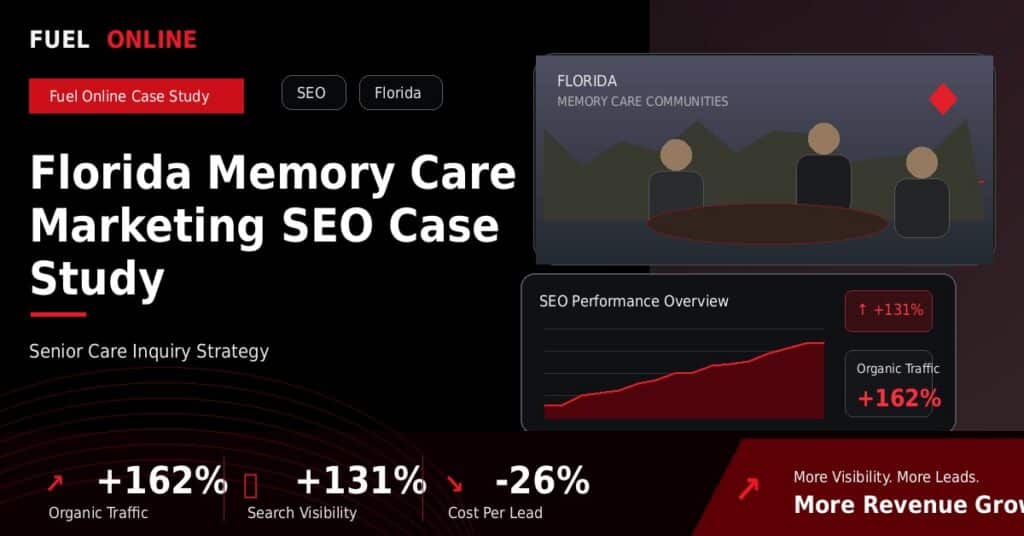 Florida Memory Care SEO Case Study case study visual