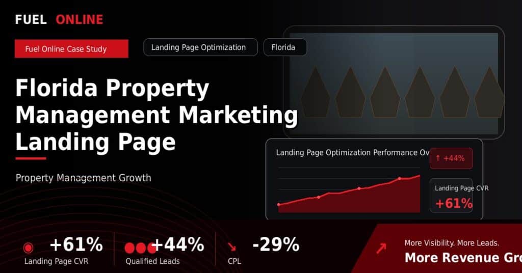 Florida Property Management Marketing Landing Page Optimization Case Study case study visual
