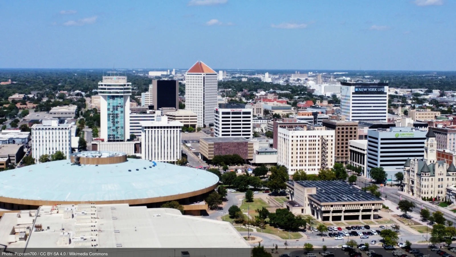 Wichita, Kansas skyline and business district