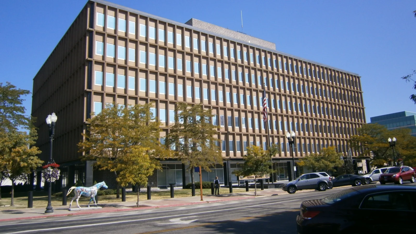 Ogden, Utah skyline and business district