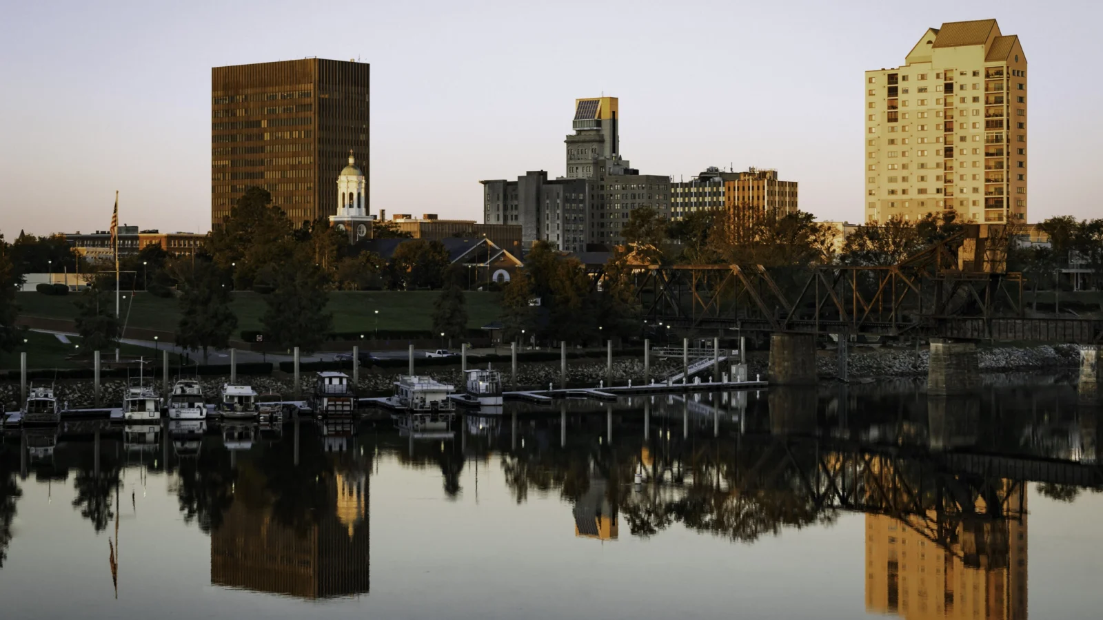 Augusta, Georgia skyline and business district