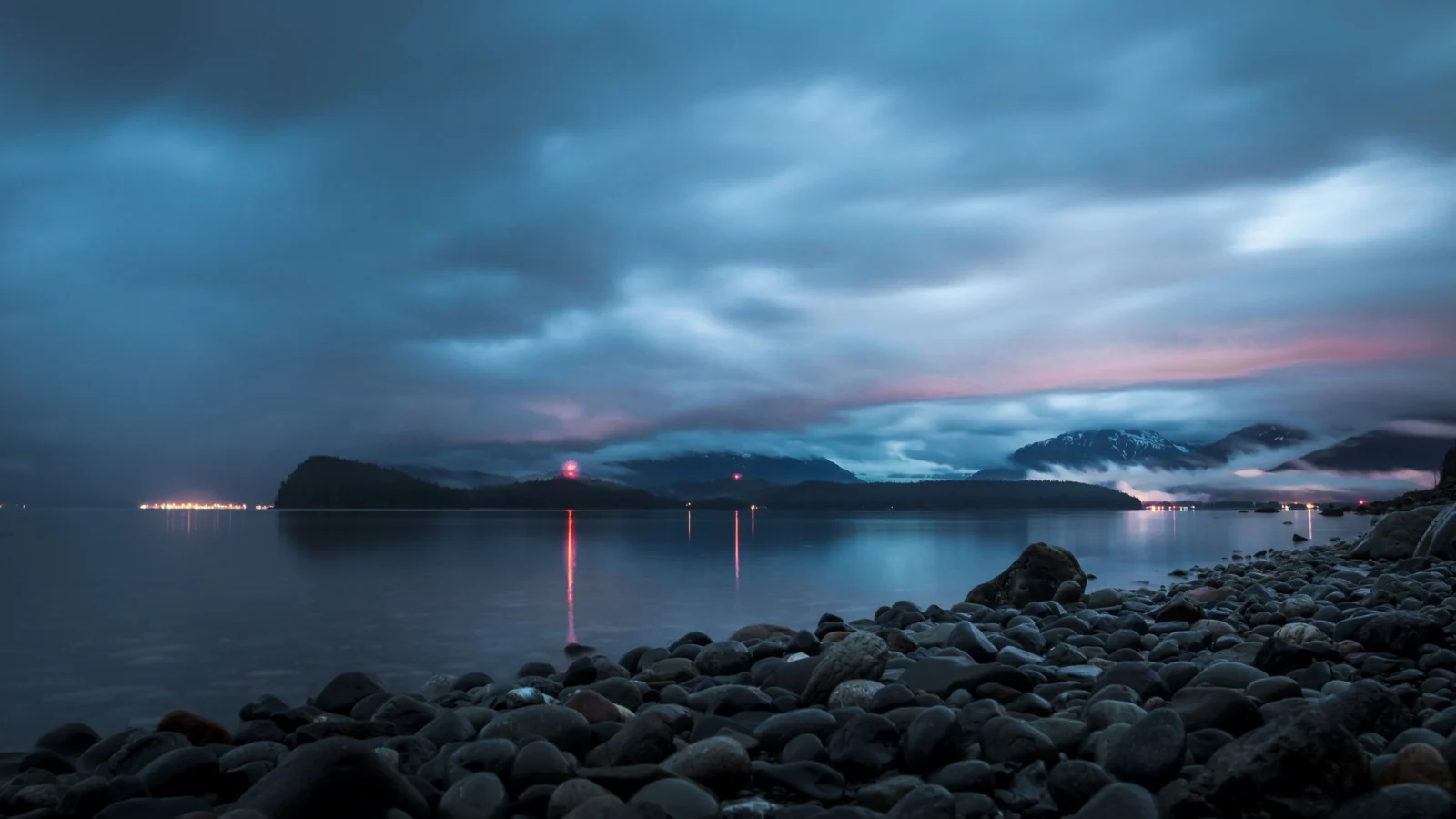 Juneau, Alaska skyline and business district