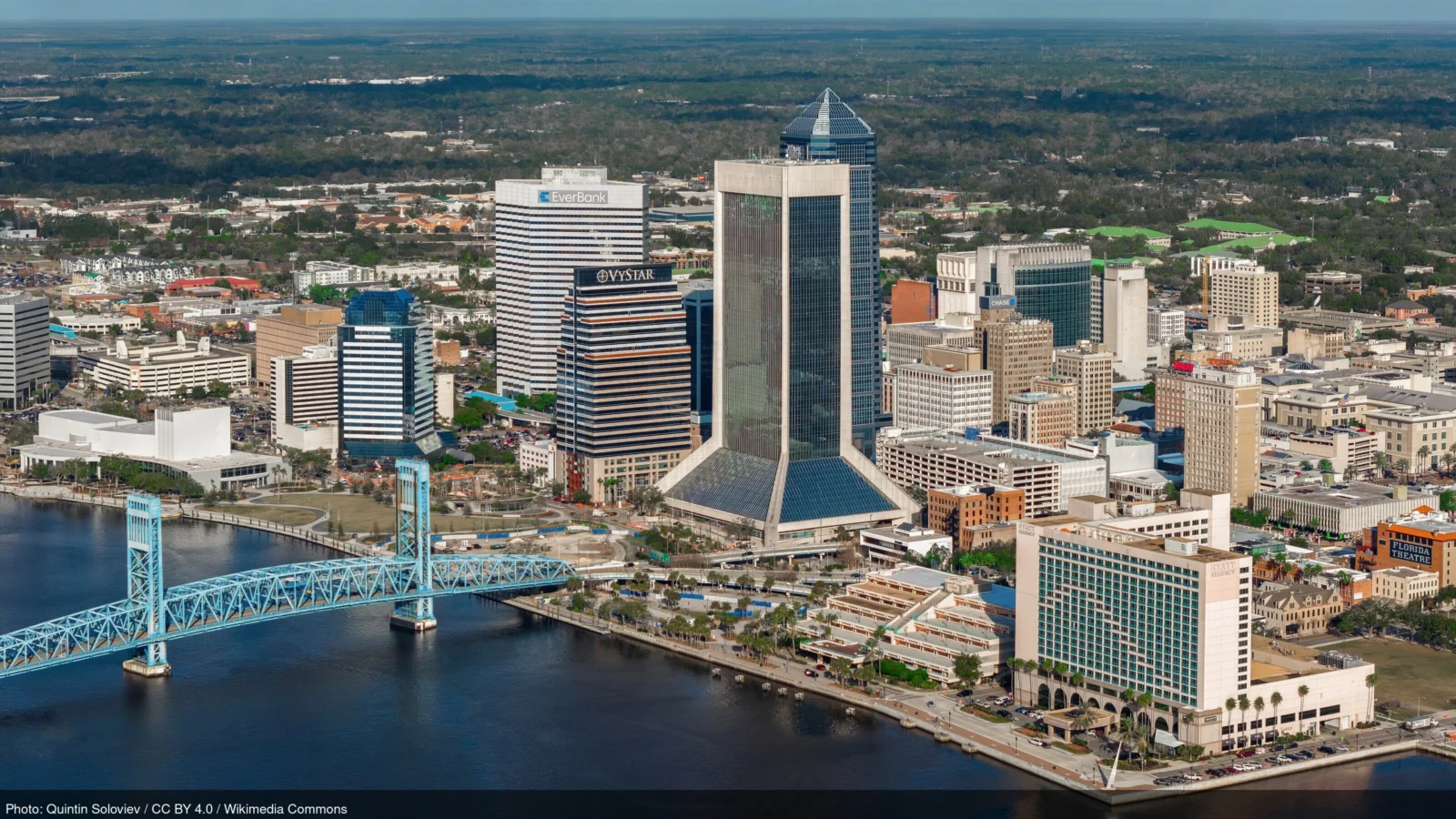 Jacksonville, Florida skyline and business district