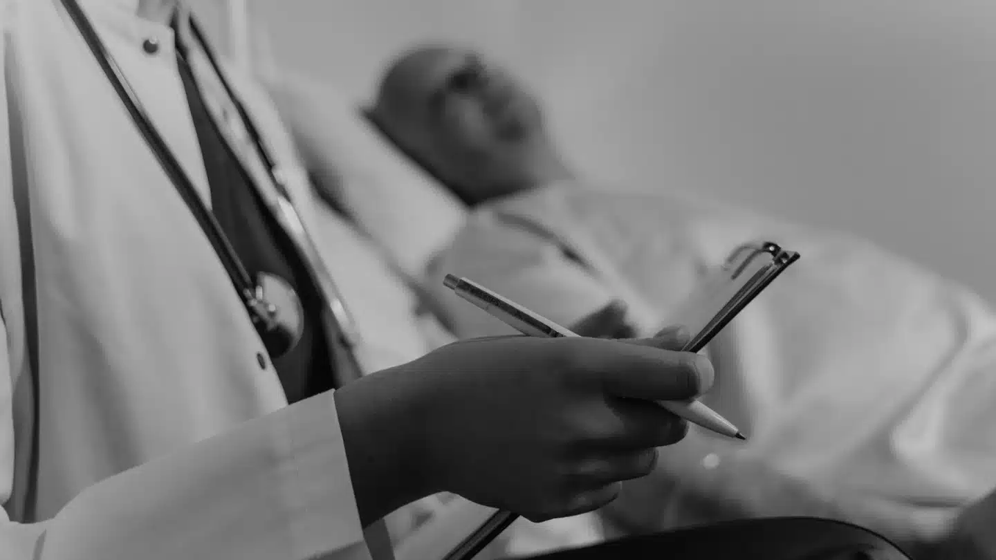 Fertility PPC Agency Hero Fertility PPC Agency: doctor reviewing a treatment plan with a patient