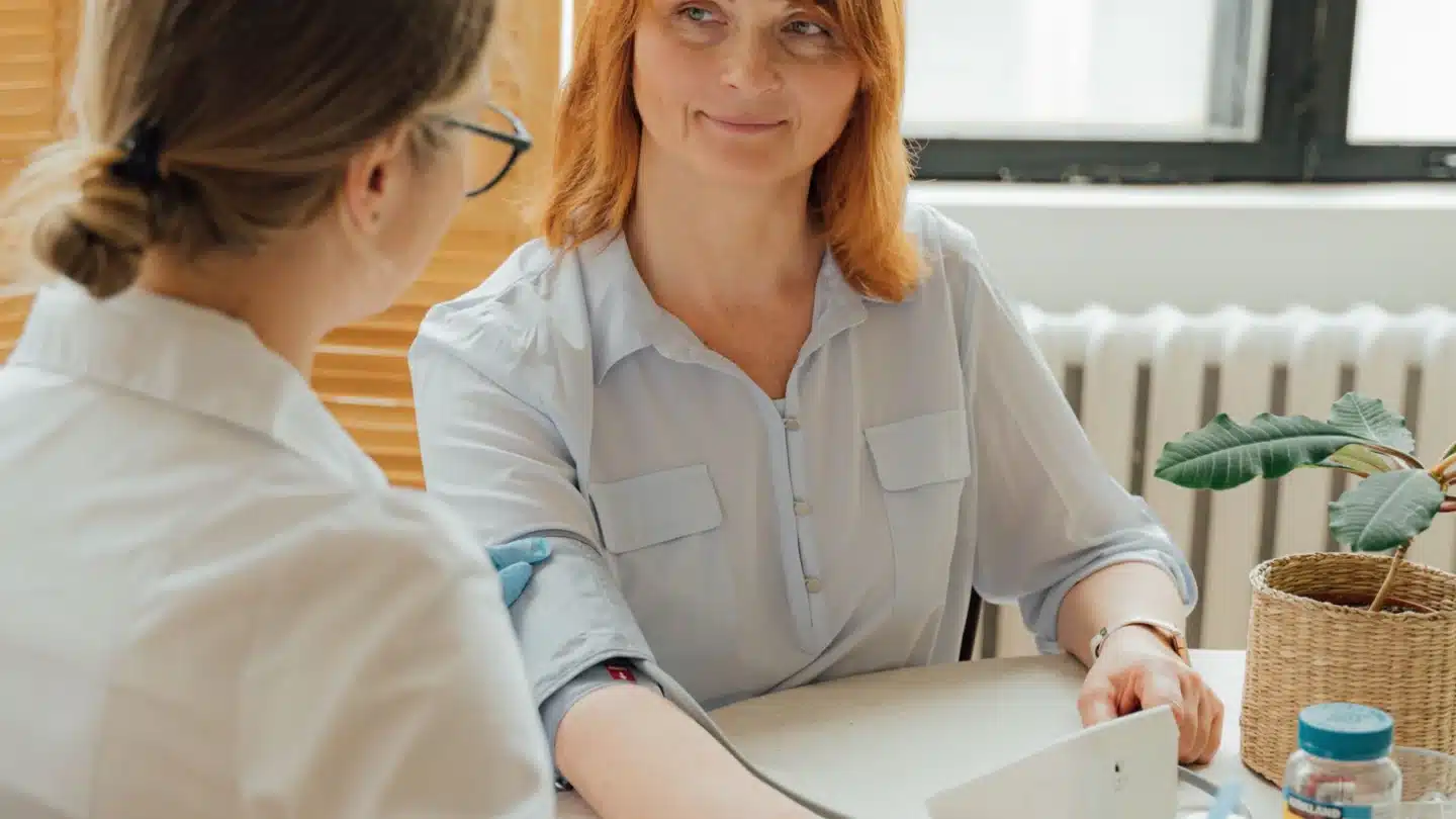 Fertility Digital Marketing Agency Hero Fertility Digital Marketing Agency: patient receiving a medical consultation