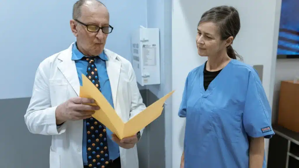 Specialty Medical Practice SEO Agency: medical professionals reviewing patient information