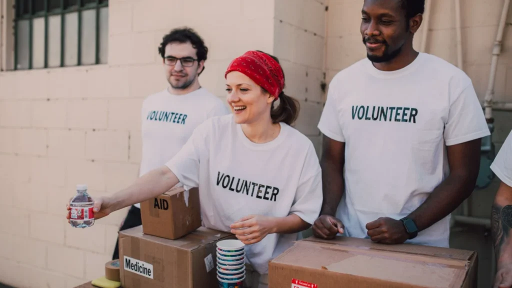 Nonprofit Organization Digital Marketing Company: charity team and supporters